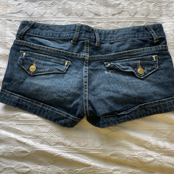 Vintage Wet Seal Dark Blue Denim Shorts - Picture 3 of 3